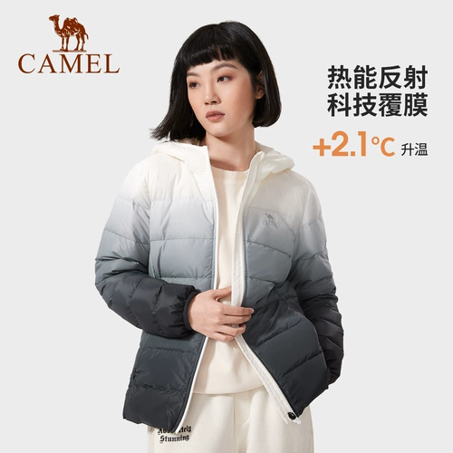 Зимний пуховик, бархатная толстовка с капюшоном, утиный пух, облегающий крой