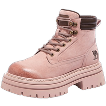 (好物体验专享)骆驼马丁靴休闲鞋2024秋季新款户外英伦大黄靴女