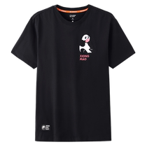 (Panda Series) Camel outdoor short-sleeved T-shirt summer sun protection quick-drying breathable printed loose casual top