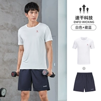 [Влагопоглощающие, дышащие, впитывающие пот и быстросохнущие] Белый/темно-синий, мужской, J2YD2123925-2