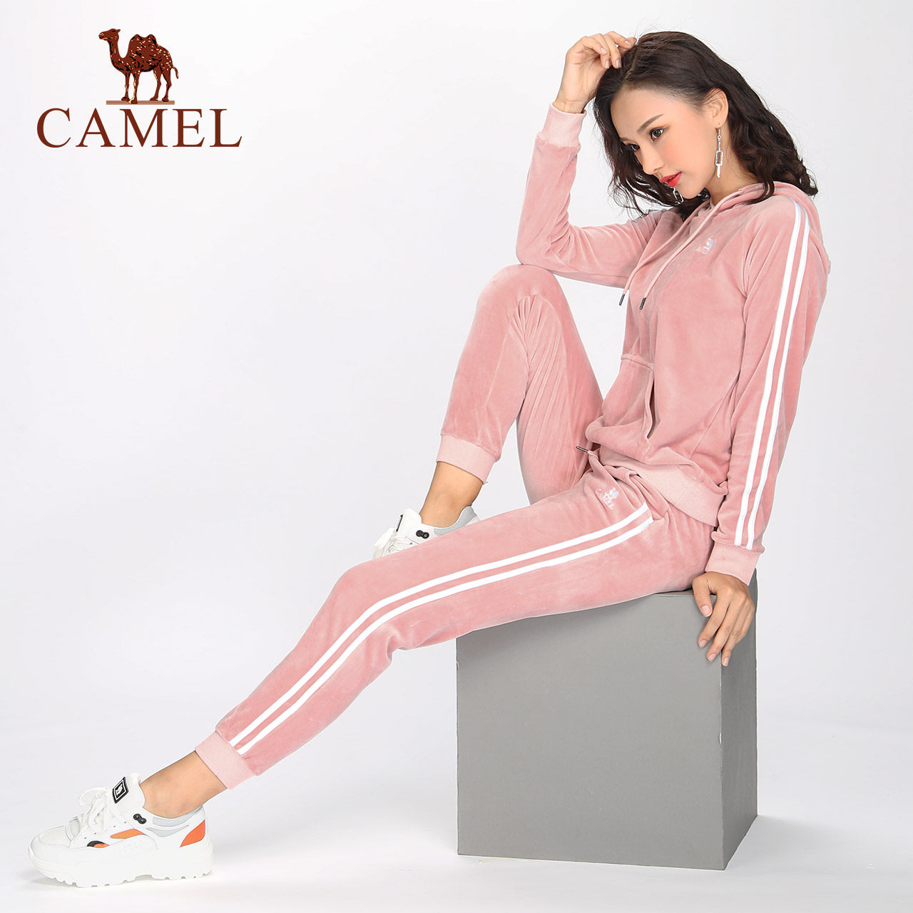 Camel aerobics set women's square dance costume new 2021 fall/winter yoga sports dance costume running