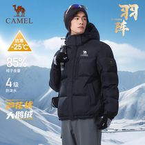(Large Goose Down) Camel Outdoor Down Jacket 2024 Winter New Style for Men and Women Windproof Snowproof and Water-repellent Jacket