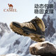 Camel Outdoor Shoes Hiking Shoes Men's 2024 Spring Professional High Top Hiking Shoes Non-Slip Wear-Resistant Hiking Shoes