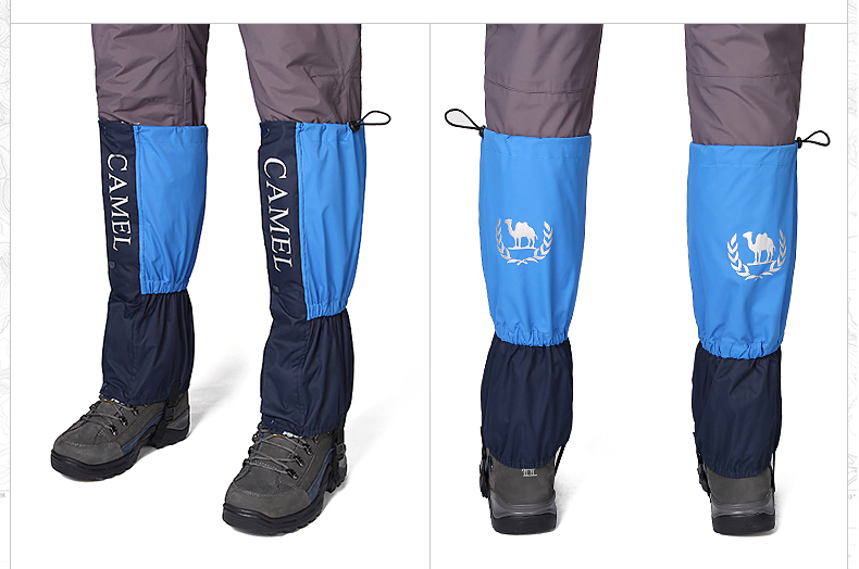 Lạc đà leo núi ngoài trời snowproof cát không thấm nước xà cạp chân dày đi bộ đường dài sa mạc giày thoáng khí bìa chân tuyết bìa ủng đi mưa cao cấp
