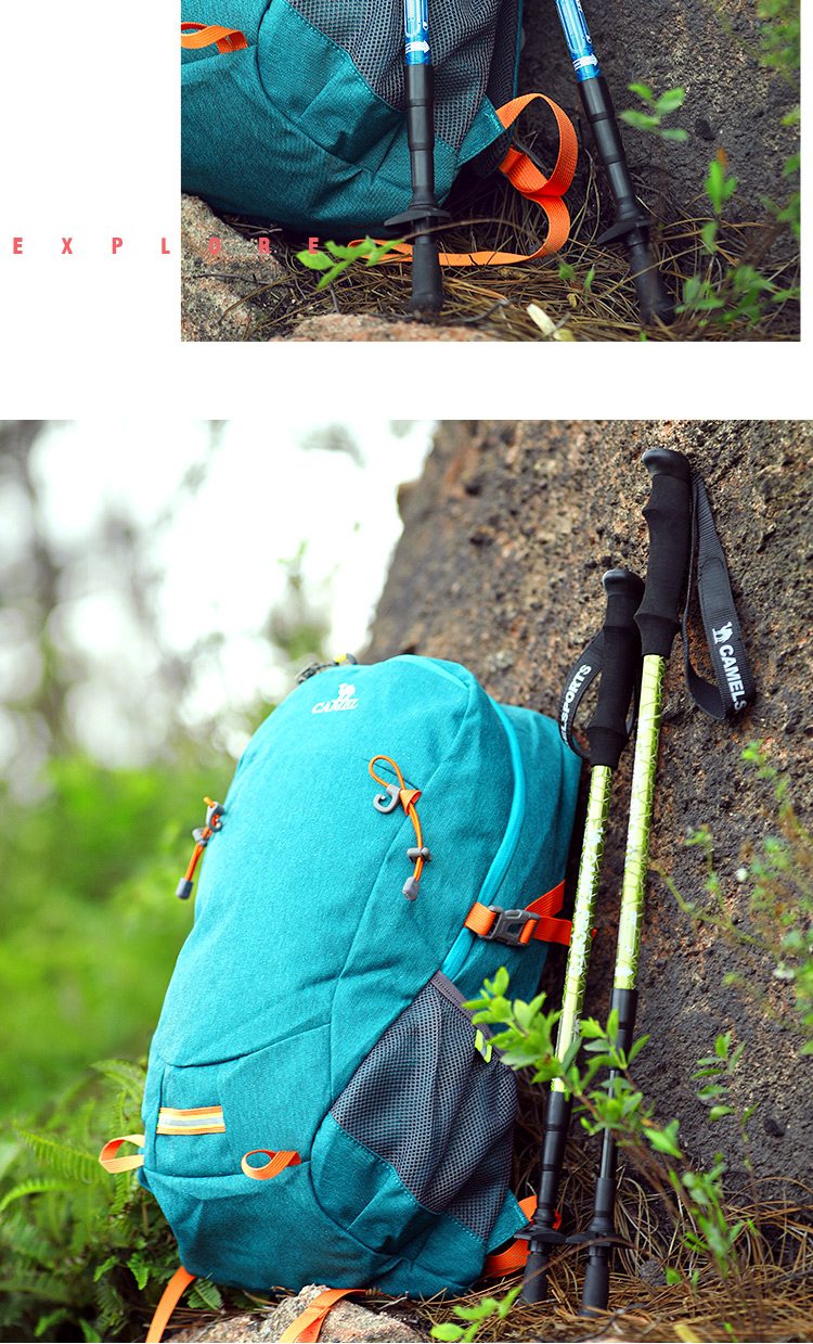 CAMEL / lạc đà trekking ngoài trời 4 chân thẳng bằng hợp kim nhôm đệm nhẹ chống ăn mòn đi bộ đi bộ đường dài - Gậy / gậy gậy xếp gọn