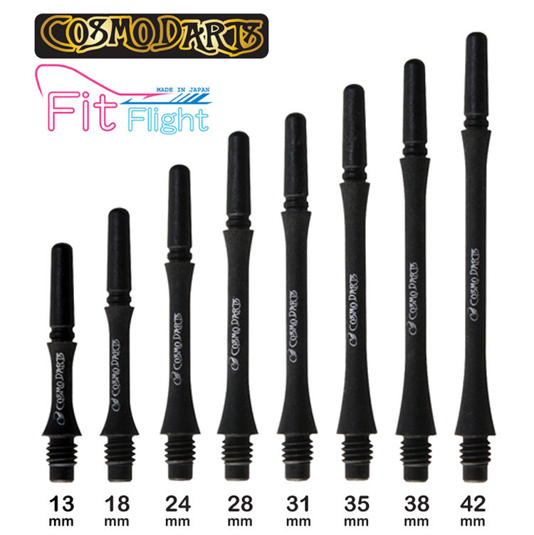 COSMO FIT SHAFT CARBON серии carbon Fiber с тонкой талией для дротиков длиной 8 дюймов