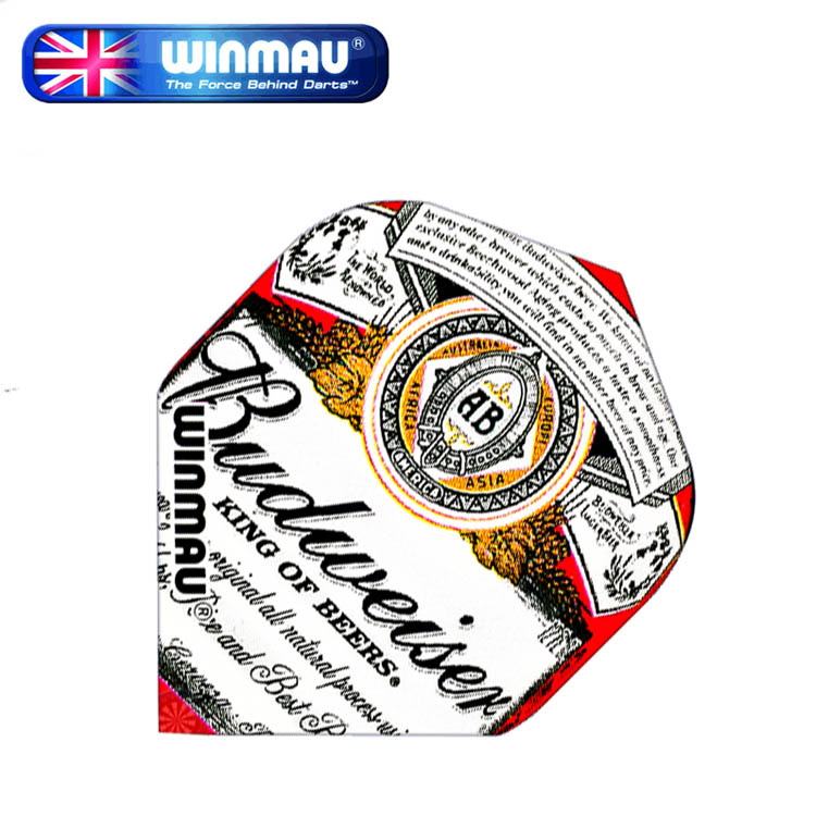 Winmau Budweiser loạt 75 micron logo logo phi tiêu vuông lớn phi tiêu đuôi - Darts / Table football / Giải trí trong nhà bảng phi tiêu gỗ