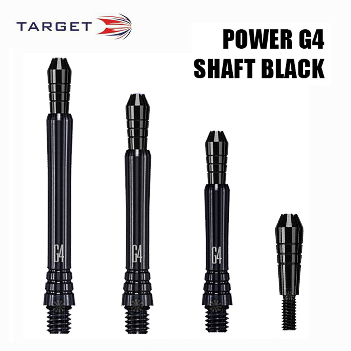 TARGET POWER TITANIUM G4 Black Titanium Dart Rod Fourth Generation Dart Club Head Interchangeable