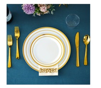 10 inch 26CM disposable hard plastic Western dining tray transparent fruit parquet cold vegetable dish thickened party tableware eco-friendly