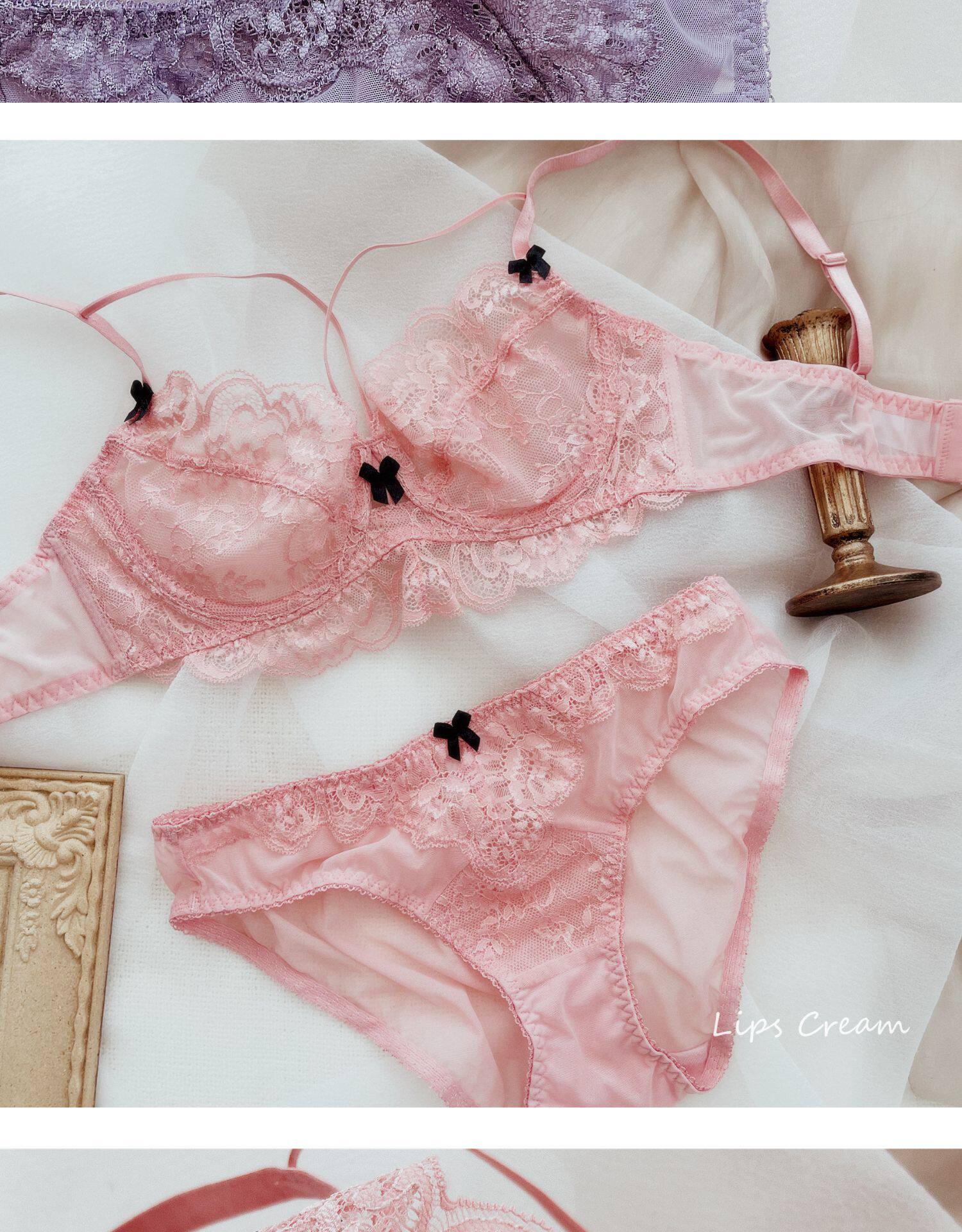 Sexy ultra dnne Spitze Dessous BH Set Stahl Ring Top transparente  Unterwsche Frauen Bgel sammeln groe einfarbige Bra lette - AliExpress  200574005