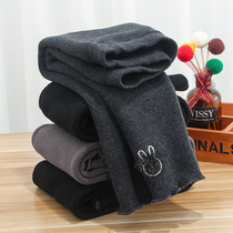 Girls leggings plus velvet thickened New wear one-piece velvet warm childrens pants womens autumn and winter clothes