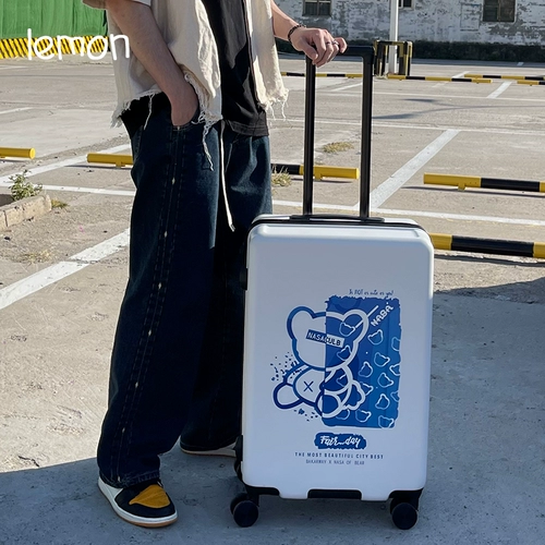 Японский трендовый чемодан для школьников для влюбленных подходит для мужчин и женщин, с медвежатами, 24 дюймов