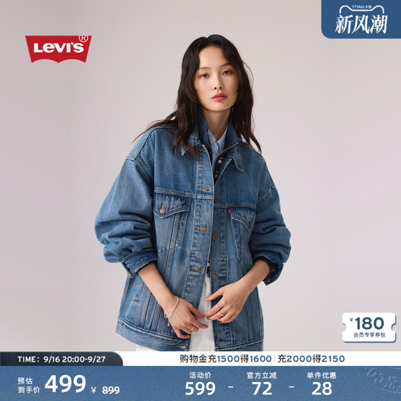 Levi's 26Th Autumn New Women's American Retro Casual Washed Vintage Denim Jacket