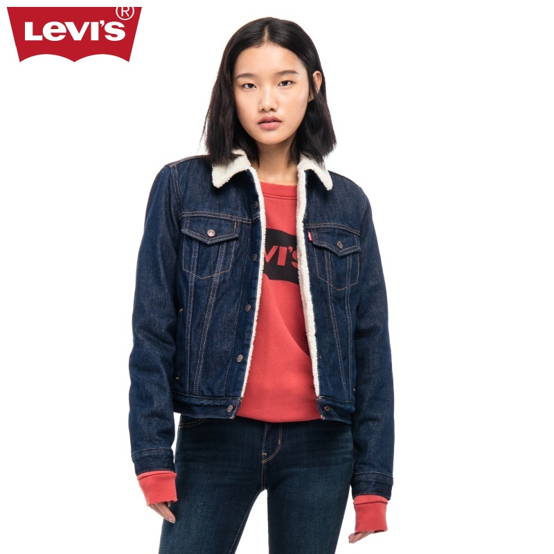 levis denim jacket fur collar