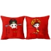 Hai vợ chồng gối cross stitch mới đã kết hôn hôn nhân phòng ngủ phòng khách phòng sofa gối che đơn giản và đáng yêu 2019 - Công cụ & phụ kiện Cross-stitch