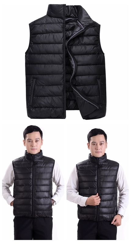 Áo vest nam và trung niên nam vest nam ấm áp cotton trung thu mùa thu và mùa đông vest vest vest mùa thu nam áo 3 lỗ nam