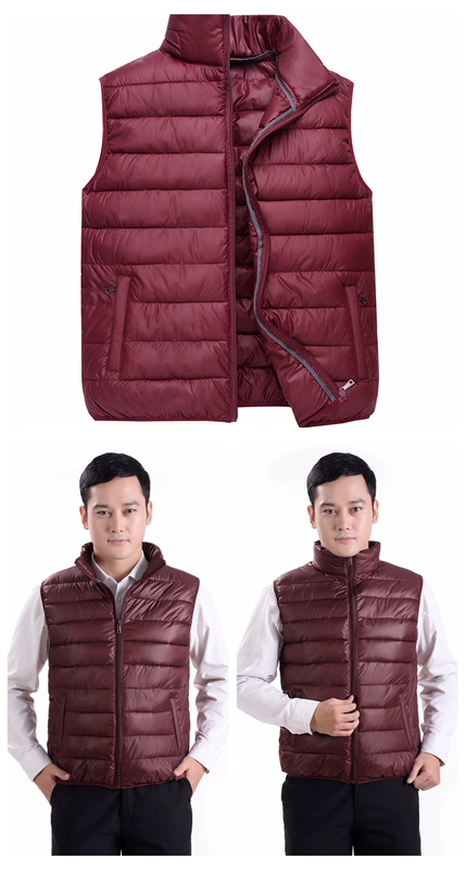 Áo vest nam và trung niên nam vest nam ấm áp cotton trung thu mùa thu và mùa đông vest vest vest mùa thu nam áo 3 lỗ nam