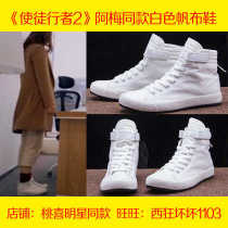 Chong Apostle Walker 2 Zheng Shumei Huang Cuiru Amei same canvas shoes high sports shoes men and women flat