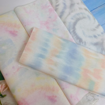 Tie-dye effect fabric cross-stitch colored background fabric DIY cross-stitch fabric colorful fabric colorful fabric matching