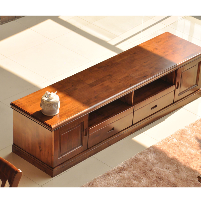 Solid Wood Tv Cabinet Coffee Table Combination Tv Cabinet Camphor