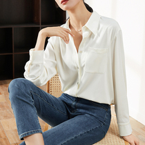 Sophie Silk Snowspun White Shirt Woman Design Sensation 2022 Spring New Fashion Ocean Lady Shirt Blouse