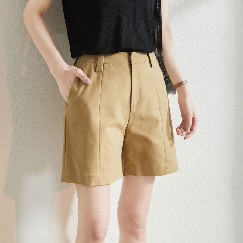 (Package type) Three-point shorts 2021 summer new all-match slimming wide-leg casual pants women