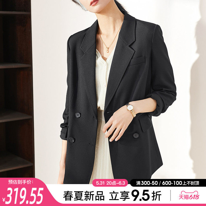 Sofissillar Temperament Suit Jacket Woman 2022 Spring new Korean version Loose Retro Casual Conspicuy Little Western Suit