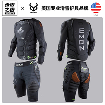 demon protective gear d30 hip knee protection snowboard armor d3o full set of men and women with padded pants