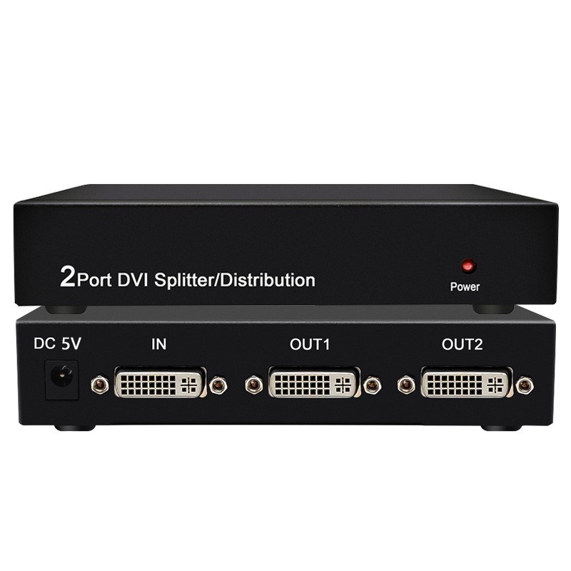 Comateric DVI Dual Channel dispenser 1 minute 2 DVI 1 in 2 out of 2560@60Hz 1080@120Hz