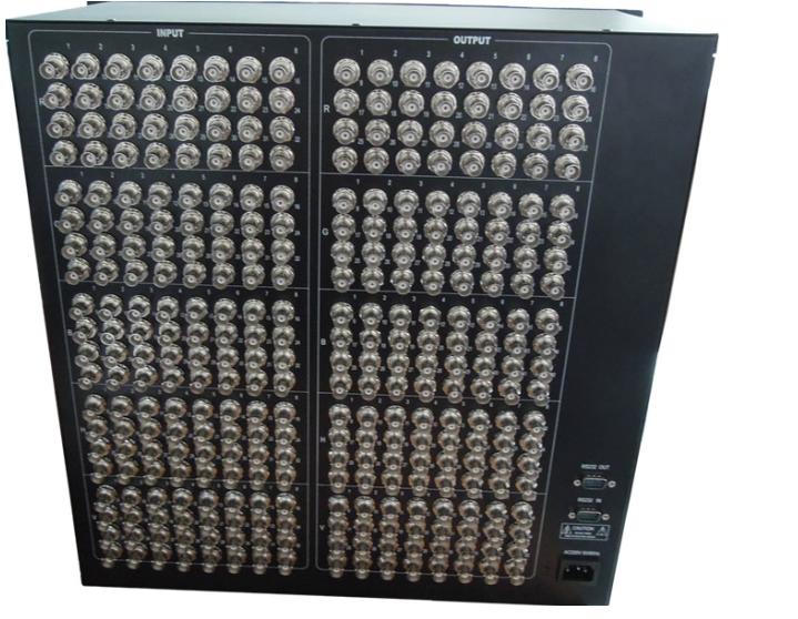 Coritocratic RGB matrix 48 into 48 Chromatic Aberration Matrix Programmable Design 232 Protocol Support Central Control