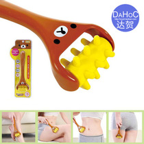 Rolling long handle leg brush leg lymph massager push and pull waist thigh beauty calf massage artifact manual roller