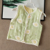 Áo vest bé gái gạc 6 lớp áo cotton cho bé gái mỏng vest bé gái vest vest xuân hè - Áo ghi lê áo trẻ em Áo ghi lê