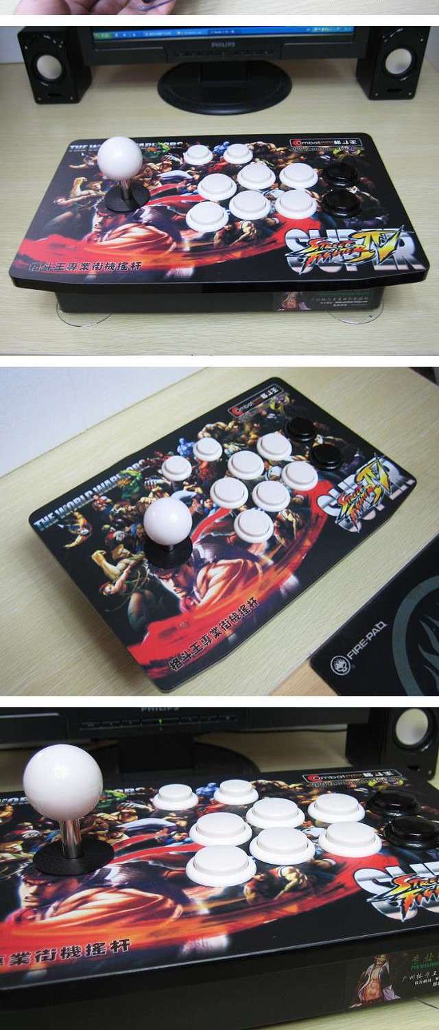 Rocker Arcade Rocker Game Điều khiển Street Fighter 4 Rocker Máy tính chiến đấu Rocker USB Không chậm trễ - Cần điều khiển tay cầm chơi pubg