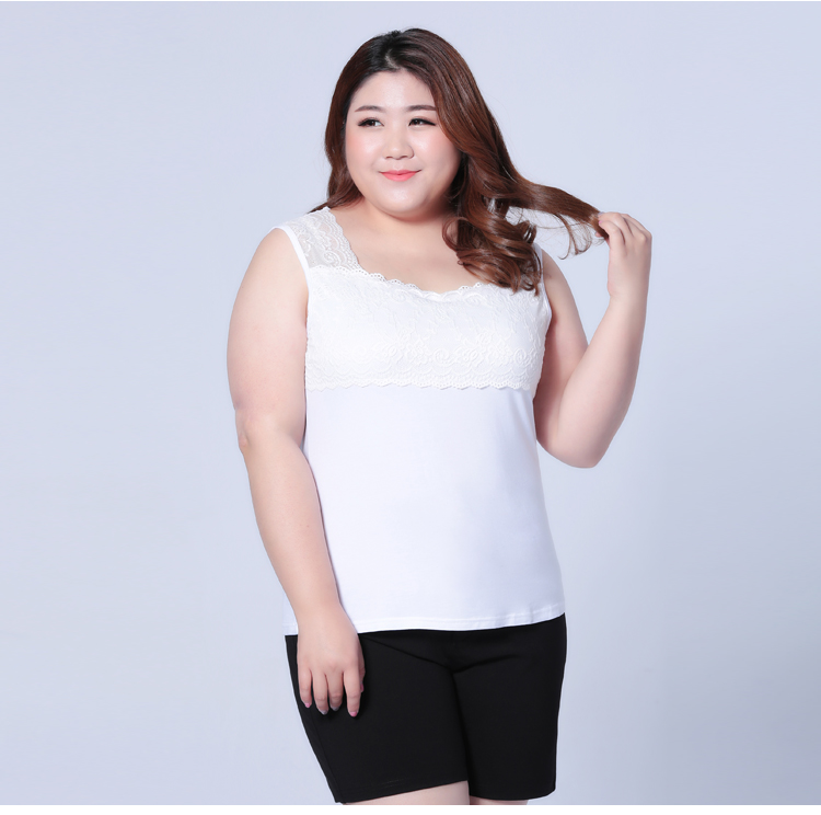 Giải phóng mặt bằng mới cho phụ nữ kích thước lớn áo sơ mi không tay áo sơ mi nhỏ áo sơ mi ren Hàn Quốc áo lót nữ - Áo ba lỗ đồ nữ đẹp