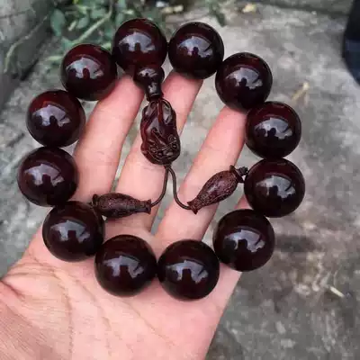 Indian small leaf Rosewood demolition old material Jinxing hand string fortune 2 0*12 high oil dense mud glass