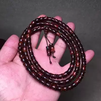 Hainan chrysanthemum pear old material avocados bamboo bead type 78 old purple beads beads hand string avocados faces tiger tattoos