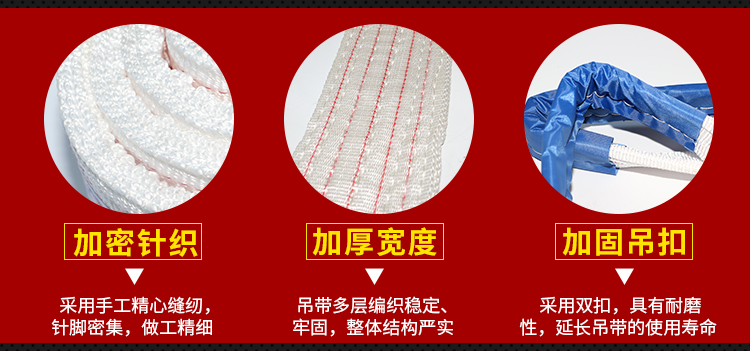 Đai trắng phẳng có khóa kép vòng 5 tấn 3 tấn kéo dây cần cẩu nâng dụng cụ GB - Dụng cụ thủy lực / nâng
