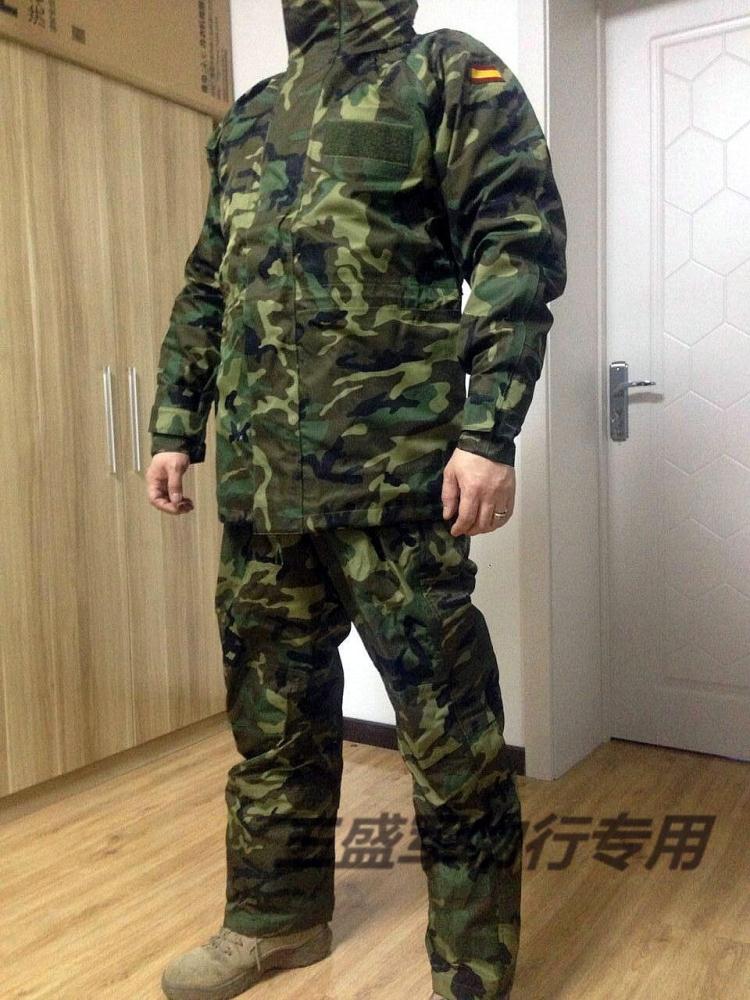 Brand new Spanish original jungle GTX punching front wind suit army fan outdoor jacket non-dejun gtx