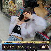 M's “ One-eyed heartbeat sultry spirit ” Imported silver fox fox fur coat female short winter