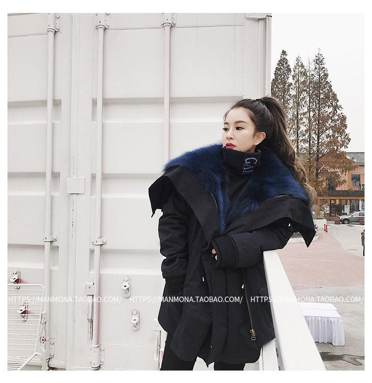 Manteau de fourrure femme MANMONA - Ref 3171469 Image 100