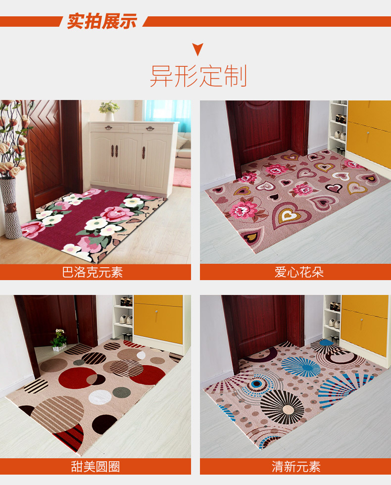 Door-to-door non-slip tầng mat cửa mat siêu mỏng nước hấp thụ cắt thảm tùy chỉnh cửa lối vào hội trường mat không thấm nước