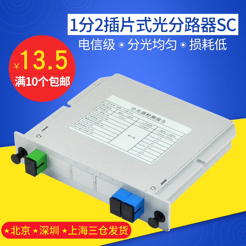 Haohanxin 1/2 splitter 1/2 Plug-in optical splitter Fiber splitter Carrier-grade SC