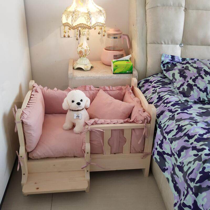 Dog Nest Teddy Pet Nest Gold Wool Dog Bed Cat Cot Bed Large Small Dog Pooch Bed Solid Wood Dog Bed Pet Supplies-Taobao
