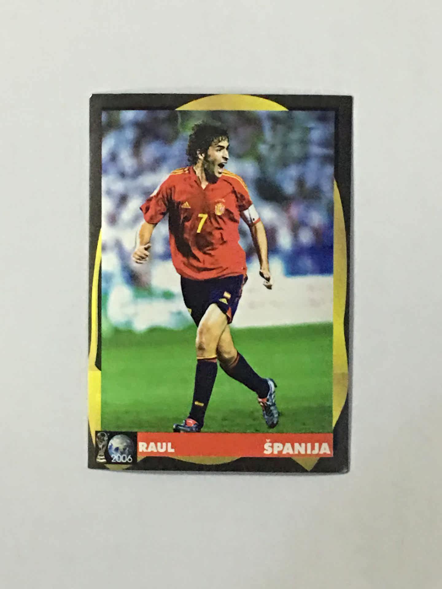 SCHOOL SHOP 2006 World Cup star sticker Raul Spain