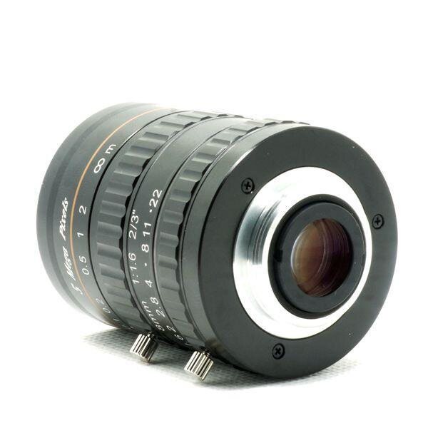 5 million HD industrial lens 2 3 C port industrial camera lens manual fixed focus 8mm ~ 35mm without distortion