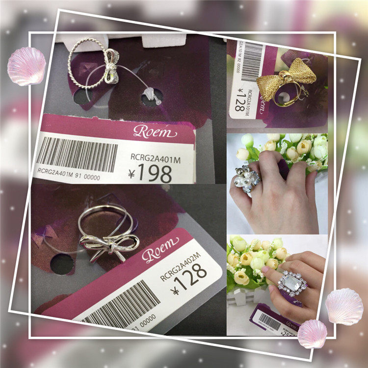 Loyeon special cabinet One-fold clear cabin name Yuanyu Temperament Assembly Decoration Ladies Elegant Minimalist Ring 2