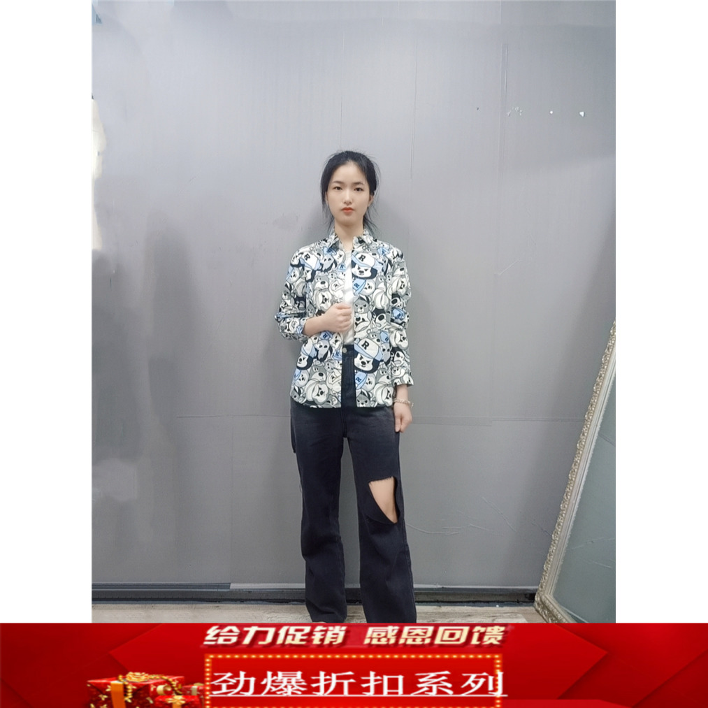 Attachment to the Tidal Card Lovers RTYA61235M Spring Autumn Trend Fashion Casual Joints Hip Hop Pure Cotton Shirts