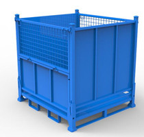 Non-standard customized metal grid material box storage cage folding iron frame material box iron turnover box iron box