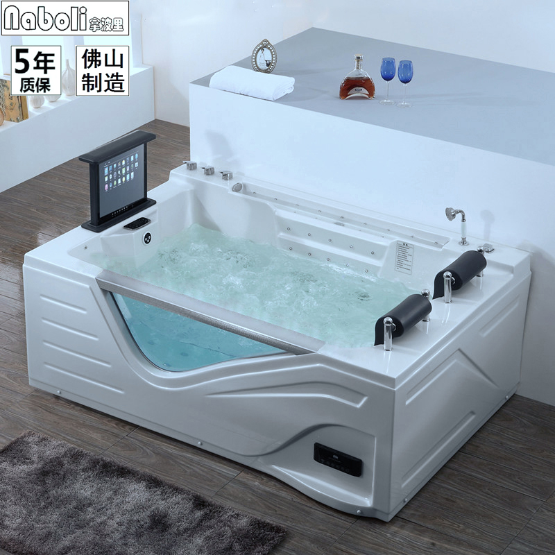 Take Pori Surf Massage Large Bathtub Double Acrylic Left Right Skirt Glass Cylinder TV 1 9 m 5143