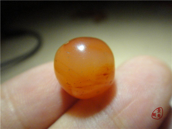 Сувенир 〓清玛〓清代老玛瑙珠子1.2cm西藏密宗藏传多宝串配珠单珠圆珠193